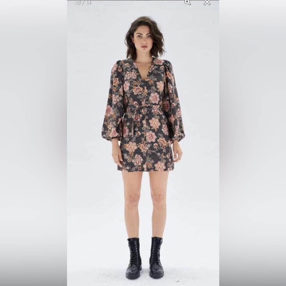 MinkPink Dress Revolve Floral Boho Mini Dress Perfect for Fall